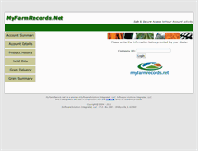 Tablet Screenshot of myfarmrecords.net